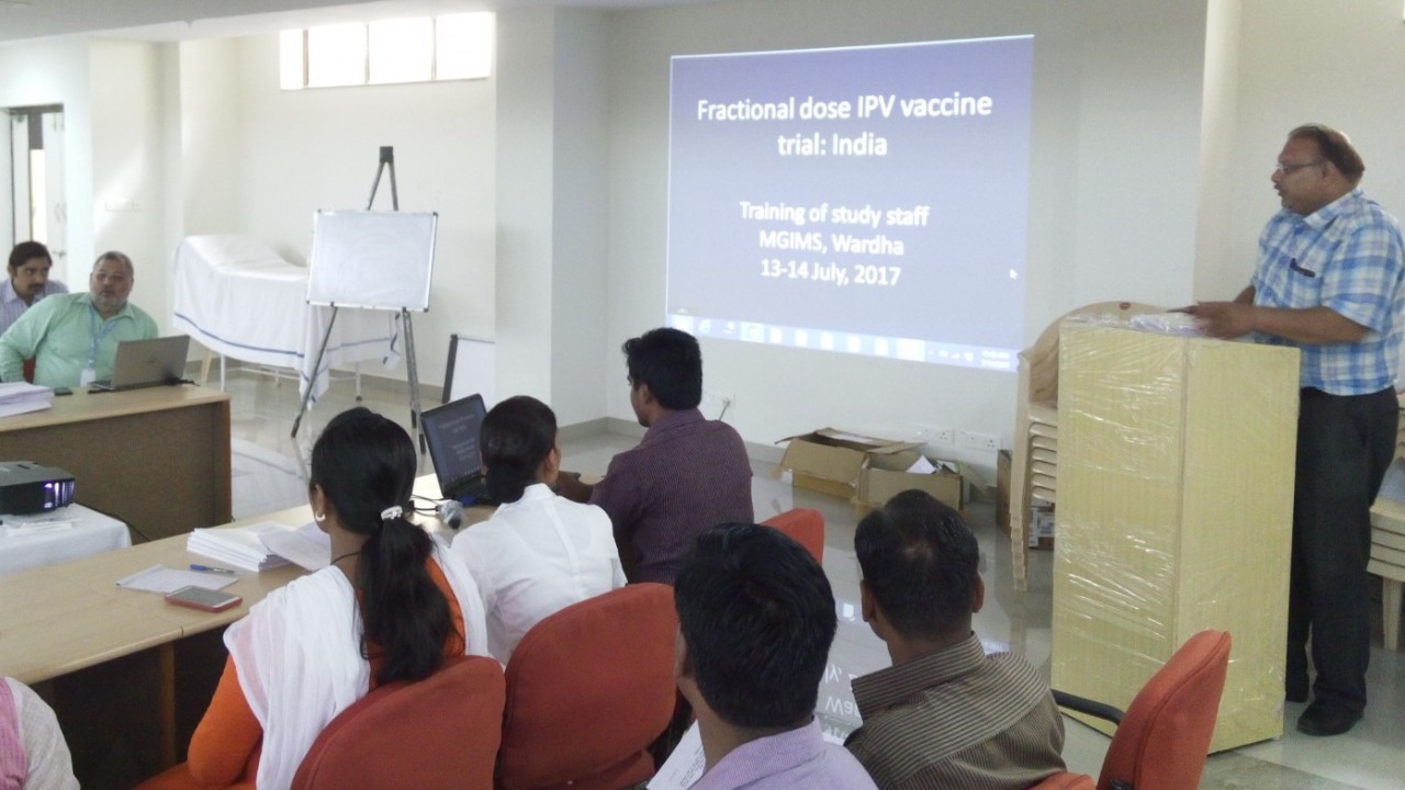 WHO conducts training for Polio Vaccine study at MGIMS
