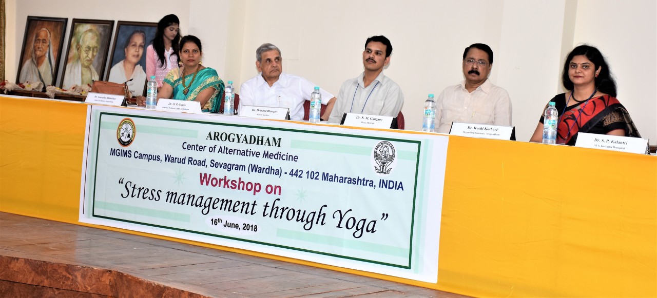 Workshop on Stress management through Yoga conducted