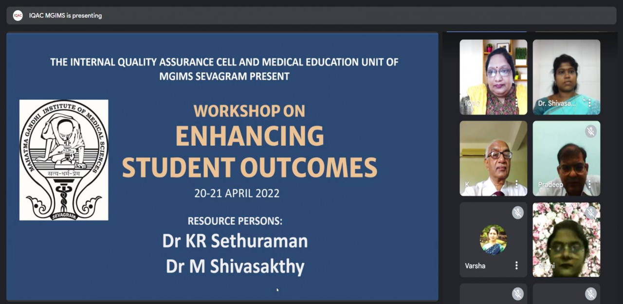 Workshop on Enhancing Student Outcomes Conducted by IQAC and MEU