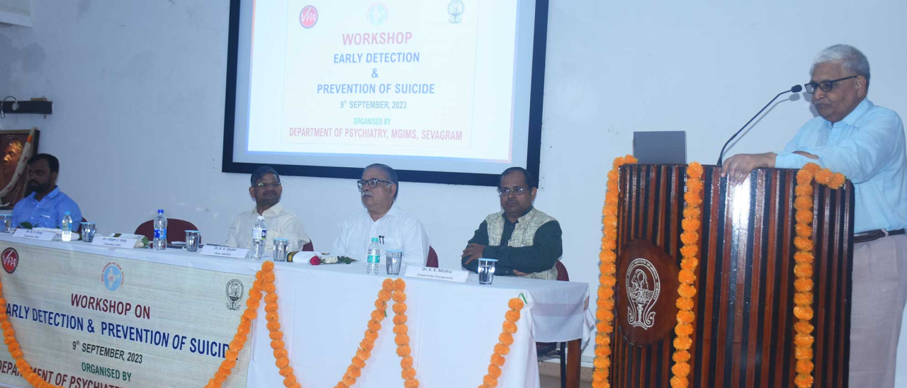 Workshop on Early Detection and Prevention of Suicide conducted