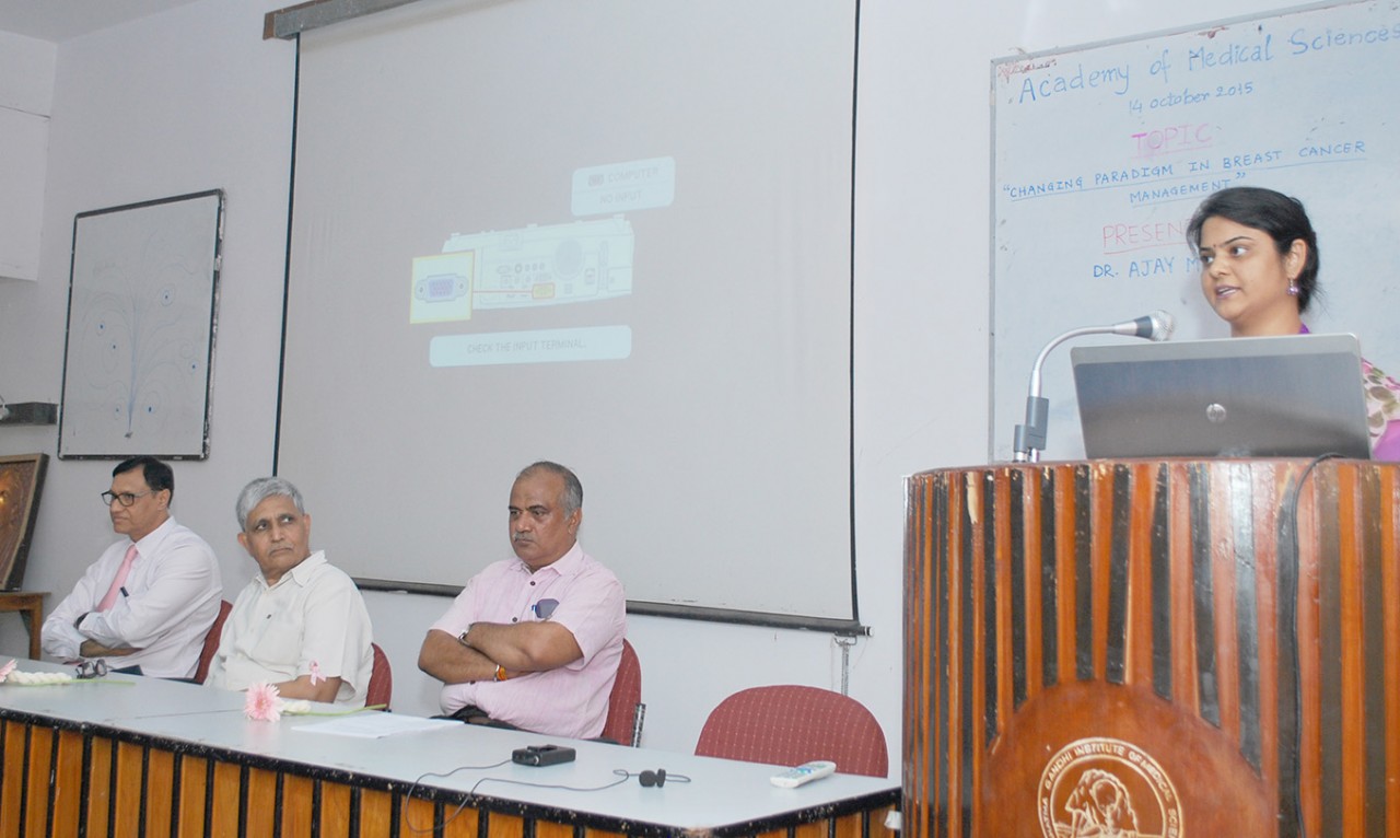 MGIMS hosts a talk on occasion of Breast Cancer Awareness Month
