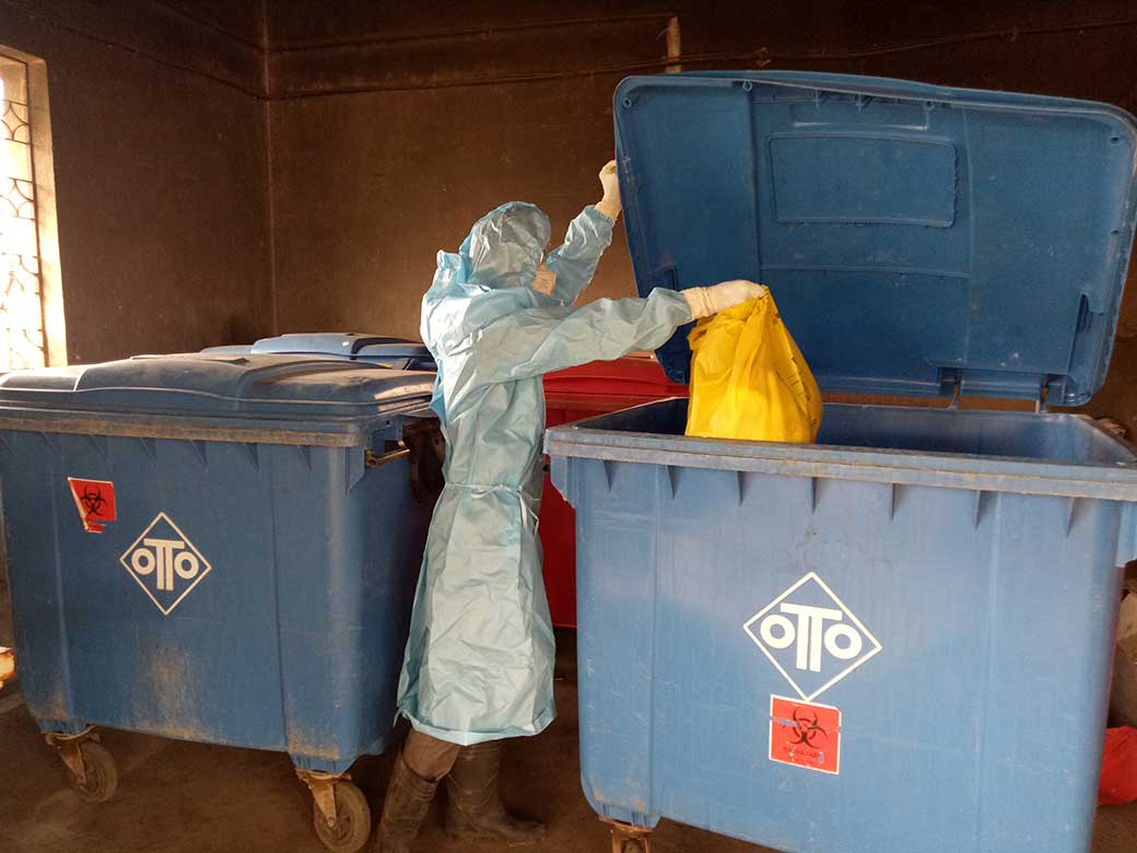 12/04/2021 - Biomedical Waste Segregation at Kasturba Hospital